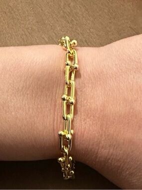 Gold hardware link Bracelet
